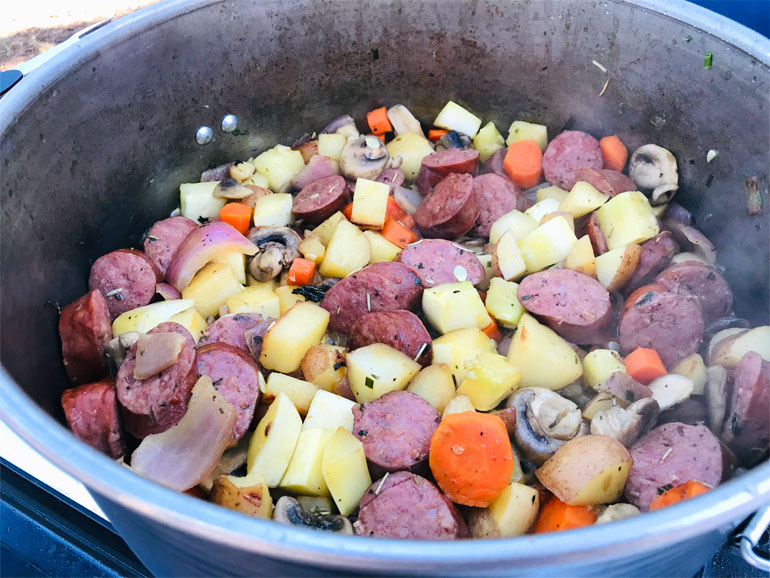 One Pot Meal - Camp Skillet Recipe