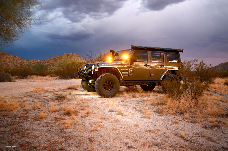 Jeep Rubicon Arizona Sunset