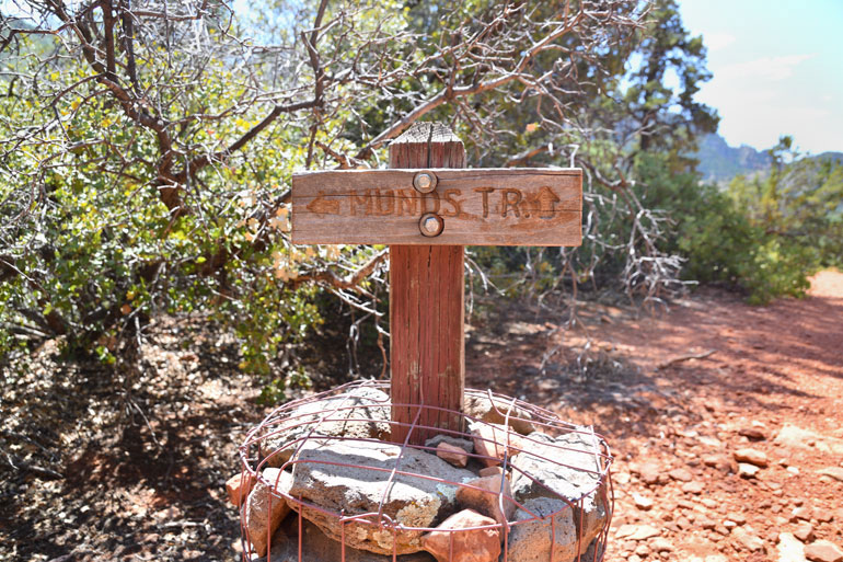 The top of the Munds Trail at the "Merry Go Round"